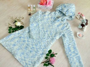 * Uniqlo UNIQLO* soft tunic sweater S* light blue!* warm long tops * pretty!