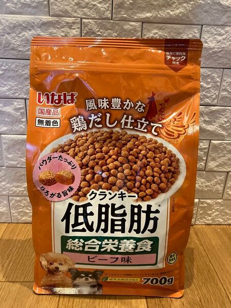 いなば 低脂肪クランキー 鶏だし ビーフ味 700g