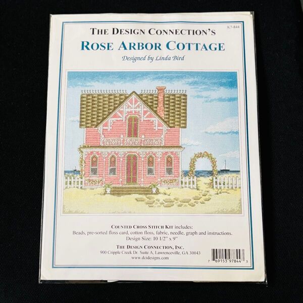 クロスステッチ図案 刺繍糸 針セット ROSE ARBOR COTTAGE 訳あり