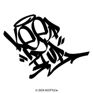 送料無料 タギング Keep iT up オリジナル カッティングステッカー メッセージ TAG グラフィティ SUV 4WD 四駆 オフロード OFFROAD CAMP