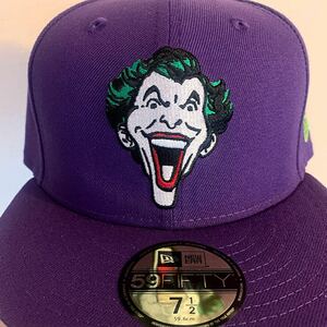 DC Comics Batman Joker 59FIFTY 7 1/2 59.6cm ダークナイト バットマン ジョーカー パープル ライムグリーン ニューエラ NEW ERA キャップ