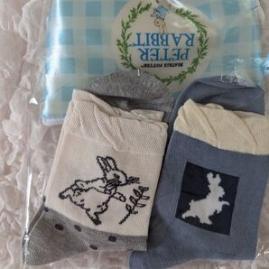 ピーターラビット ソックス2足 ポーチセット