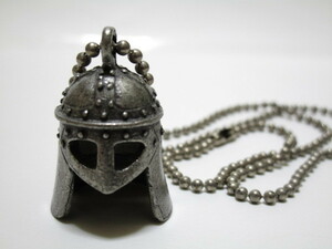  helmet. pendant necklace search ) knight Vintage West helmet higashi . antique 