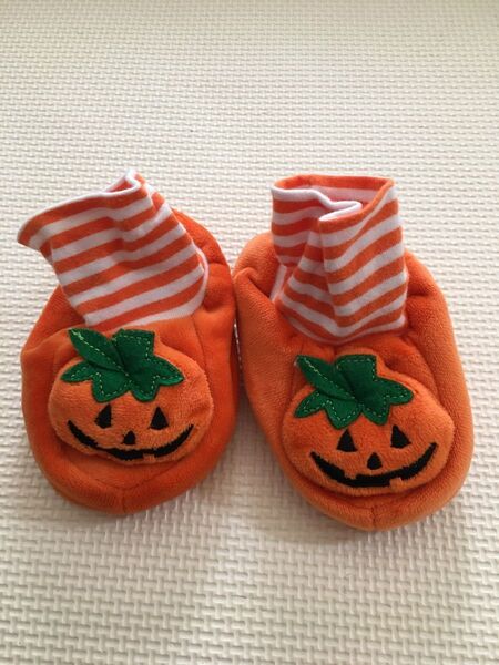 ハロウィン ベビー ルームシューズ 仮装 パンプキン