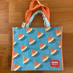 新品未使用 エコバッグ REWE ドイツ スーパー ヨーロッパ スイカ トートバッグ