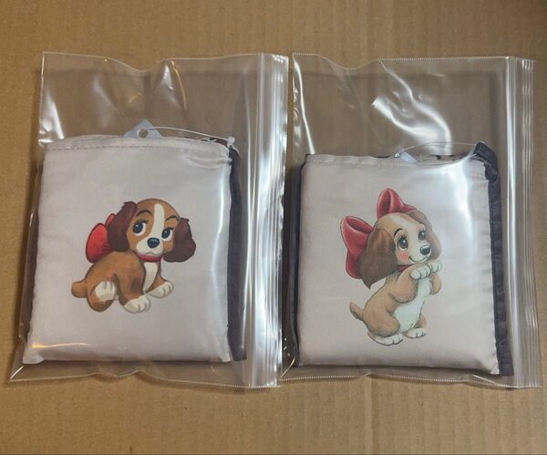 わんわん物語 ディズニーストア ショッピングバッグ エコバッグ 2個セット