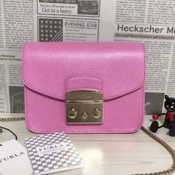 FURLAバッグ メトロポリス ショルダーバッグ ピンク バッグ