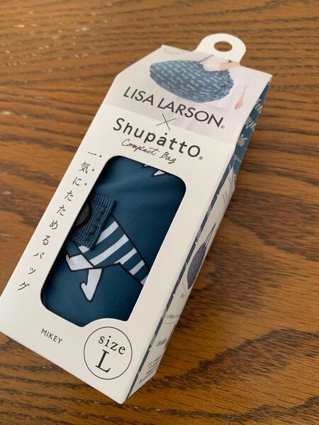 LISA LARSON×Shupatto コンパクトバッグ L マイキーネイビー