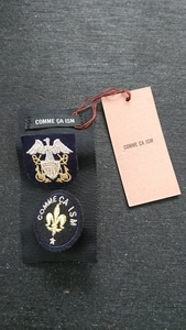 COMME CA ISM pin badge 2 piece SET tag equipped made in Japan / fashion Comme Ca Du Mode 