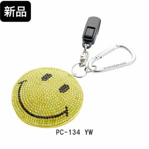 【新品】ウィンウィン パターキャッチャー スマイル ラインストーン イエロー