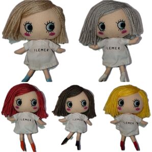 イルメール ぬいぐるみマスコット 5体セット ぬいぐるみチャーム 着せかえ カスタム