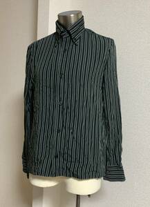  Limi feu LIMI feu stripe long sleeve shirt S made in Japan Yohji Yamamoto 
