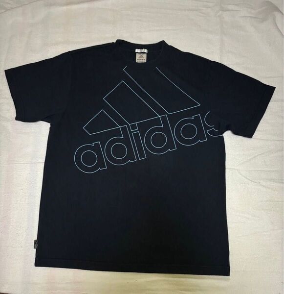 adidas アディダス ネイビー 半袖Tシャツ Lサイズ