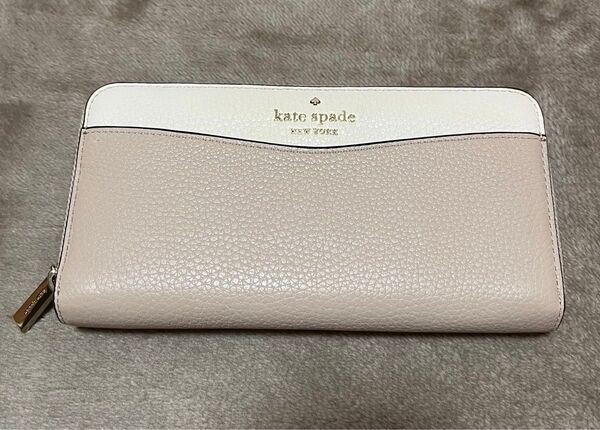 ★美品★kate spade New York★長財布レザー バイカラー★