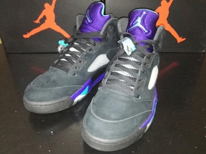 US11 / 29cm NIKE AIR JORDAN 5 RETRO BLACK GRAPE ナイキ エア ジョーダン レトロ ブラック グレープ 黒 紫 OG