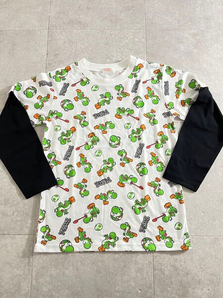 新品 タグ付き 140cm 長袖Tシャツ ヨッシー マリオ 男の子 小学生