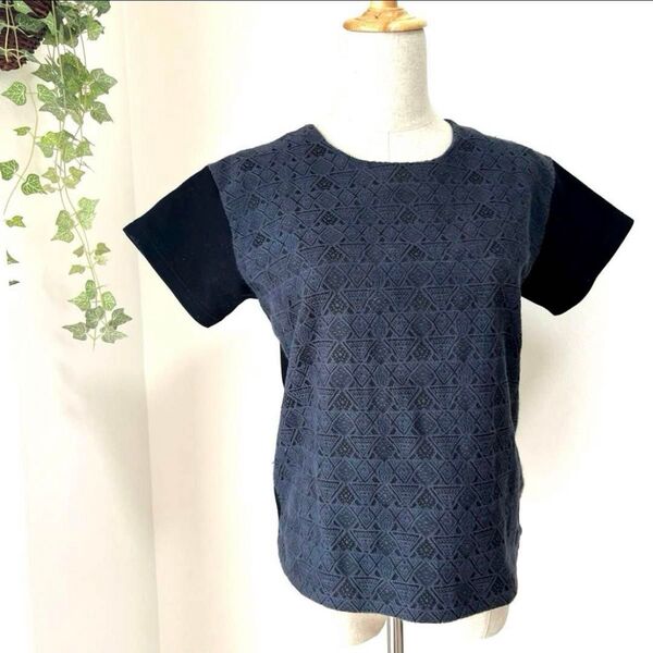 ★ユナイテッドアローズ★Tシャツ カットソー 半袖 黒 フリーサイズ M