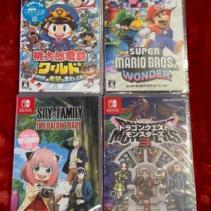 【switch新品ソフト】ドラクエモンスターズ3 スパイファミリー 桃鉄ワールド マリオワンダー