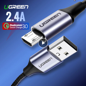 マイクロ USB ケーブル 2.4A ナイロン高速充電 USB データケーブルサムスン Xiaomi LG タブレット Android 携帯電話 USB 充電コードｋ825