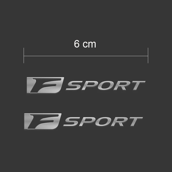 【ゆうパケット送料込】 F SPORT(エフスポーツ) ステッカー 2枚組 縦0.9cm×横6cm LEXUS レクサス