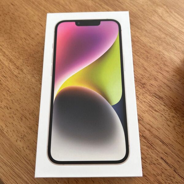 iPhone 14 128GB Starlight 空箱 Apple ピン Appleマーク