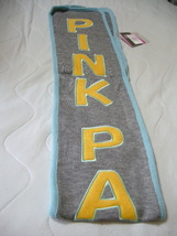 マフラー ピンクパンサー PINKPANTHER サイズ巾180㎜－長さ1420㎜ 刺繍 グレー 新品・未使用_画像1