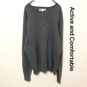 s233/L 美品 アクティブアンドコンフォーダブル 長袖 ニット グレー