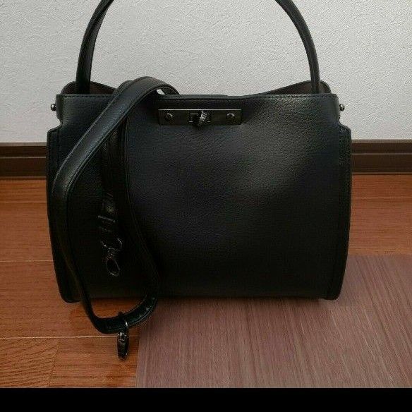 PERENNE ペレンネ 20164 送料無料 2way ハンドバッグ レディースバッグ ショルダーバッグ 黒 レザー ブラック