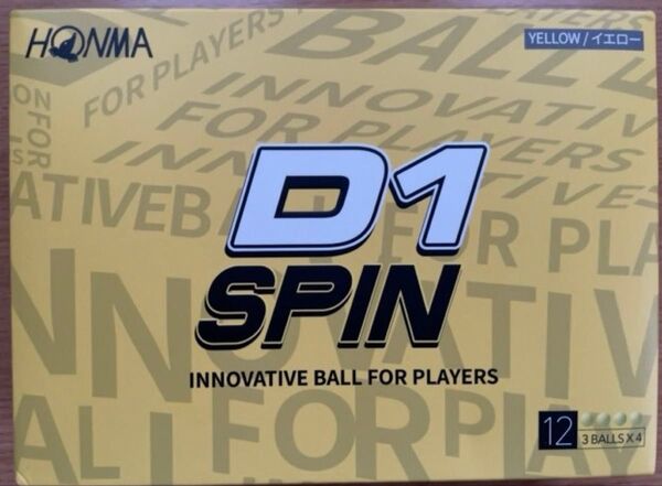 本間ゴルフ ホンマゴルフ D1 SPIN イエロー 1ダース