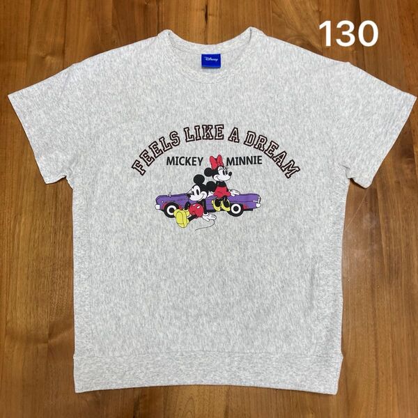 ディズニー ミッキーミニー 半袖 ロゴTシャツ アメカジ 130