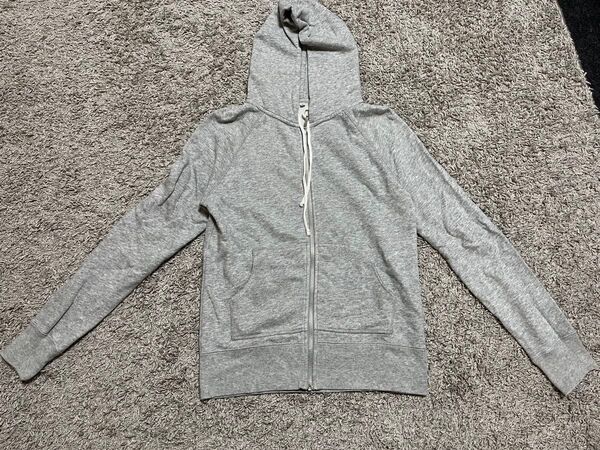 MUJI 無印 ジップアップパーカー グレー レディース M
