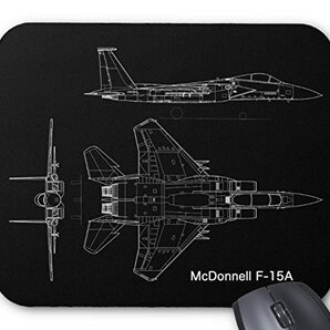 戦闘機 F-15 イーグルの設計図のマウスパッド:フォトパッド(世界の戦闘機シリーズ)