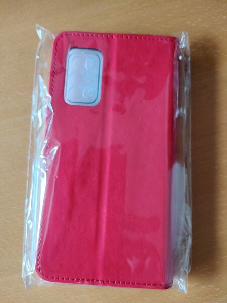 【未使用】手帳型スマホケース ベルト無し Rakuten BIGs 3917JR 赤色