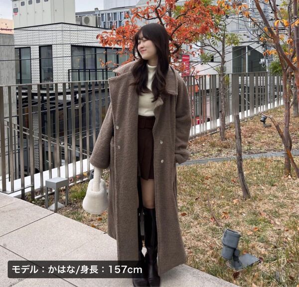 【RiLi】もこもこロングアウター