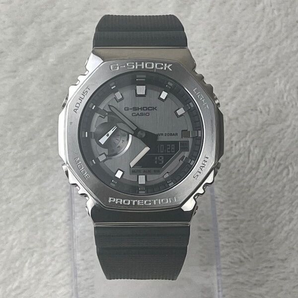 CASIO G-SHOCK 腕時計 GM-2100-1AJF シルバー ブラック カシオ アナデジ