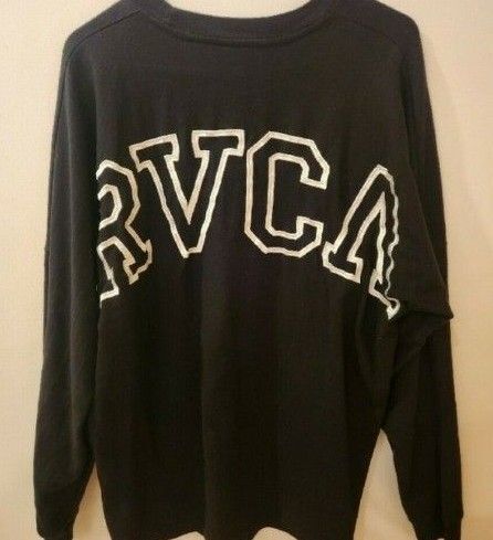 RVCAロンTゆったりめ黒メンズSレディースL