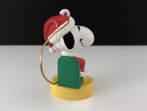 USA SNOOPY スヌーピー ウッドストック クリスマス オーナメント PVC フィギュア christmas Whitman's オールド ヴィンテージ [pe-165]_画像3