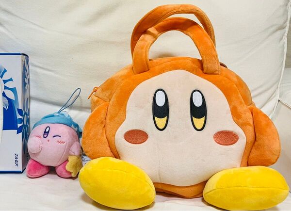 星のカービィぬいぐるみとワドルディトートバッグ