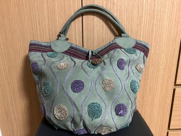アジアテイスト 大きめバック 美品