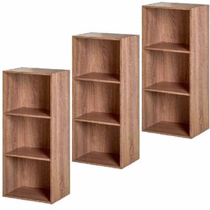 カラーボックス3段 3個セット(アッシュナチュラル) 3段ボックス 収納棚