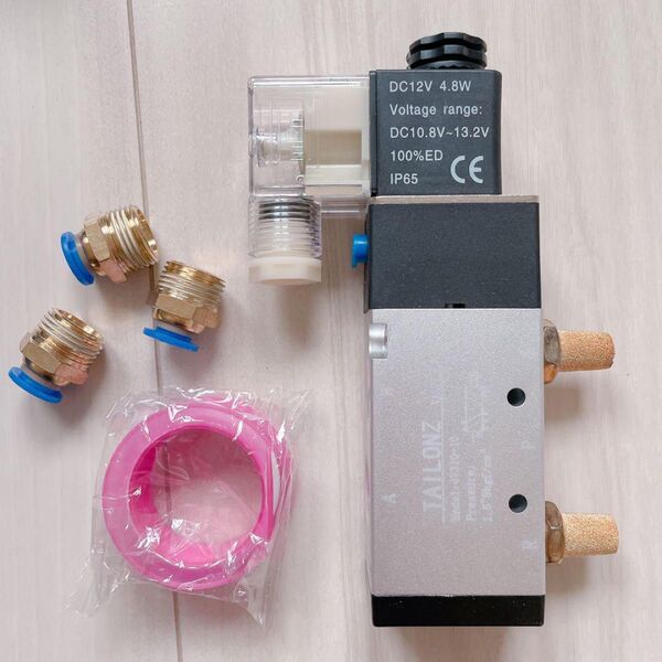 3/8"? PTソレノイドバルブ4V310-10 DC 12V 2ビット5ウェイ