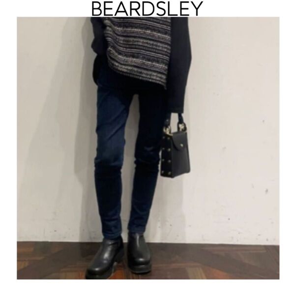 BEARDSLEY デニムパギンス インディゴ ビアズリー パンツ ボトムス ウエストゴム ストレッチ ブルー スキニー フィット