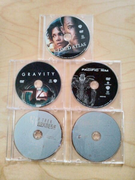 ★★★DVD5作品①パシフィック・リム②ゼロ・グラビティ③クラウド・アトラス④スター・トレック ⑤トランスフォーマーの5作品!