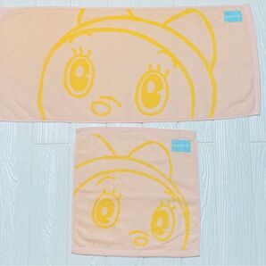 新品未使用 ドラミちゃんタオル ゲスト&フェイスタオル 各1枚2枚セット タオルコレクション タオル
