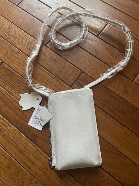 スマホ お財布 ショルダー 牛皮 新品 タグ付き レザー TAKAGI MINK