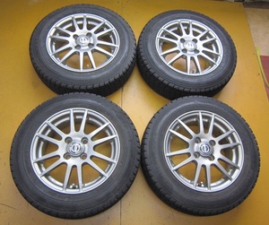 E366☆溝たっぷり　165/70R14　アイスナビZEA　アクア　パッソ　ヴィッツ　NIRVANA　14X5.5J　