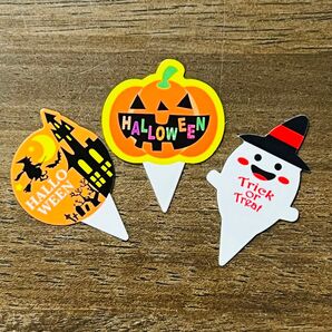 ハロウィン Halloween お弁当 キャラ弁 製菓 ケーキピック アソート 10枚 (3柄)