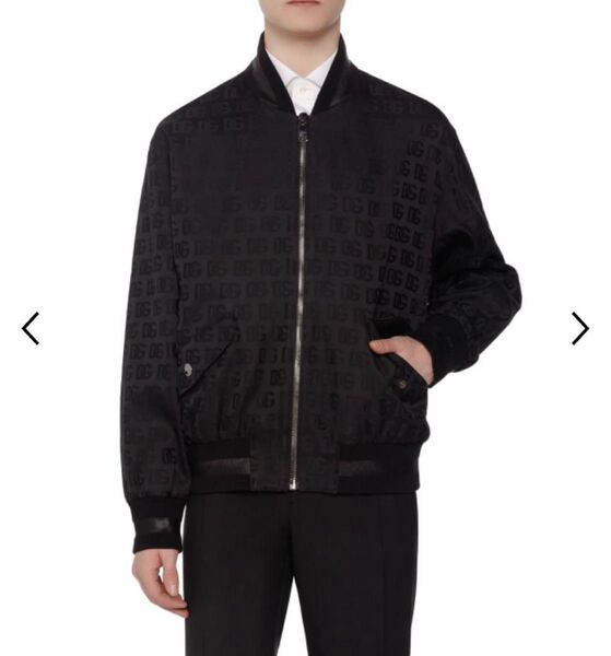 定価29万円! DOLCE & GABBANA ドルガバ コットンジャケット ジャケット ブラック ジップアップ