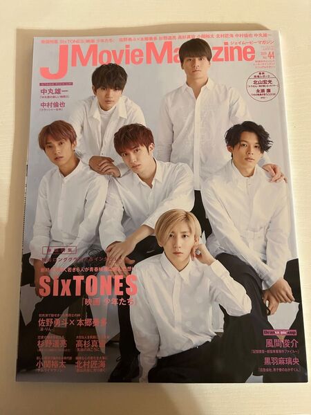 J Movie Magazine Vol.44【表紙:SixTONES『映画 少年たち』】 (パーフェクト・メモワール)