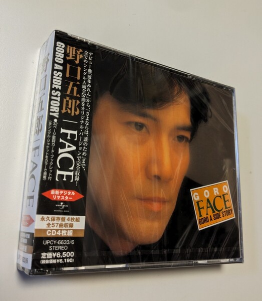 M 匿名配送 4CD 野口五郎 FACE / GORO A SIDE STORY 4988005640925